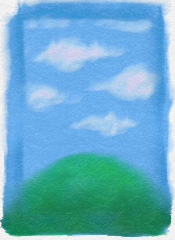 Clouds, Card, Watercolour